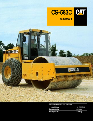 Enkele-trommelwals Caterpillar CS 583 C