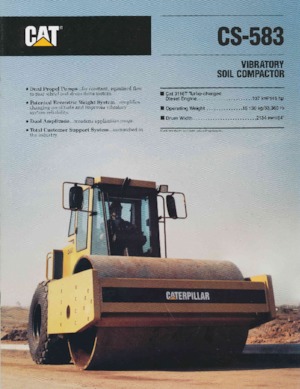 Enkele-trommelwals Caterpillar CS-583