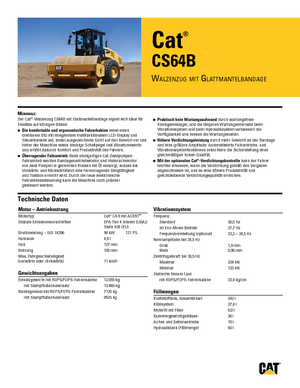 Enkele-trommelwals Caterpillar CS64B