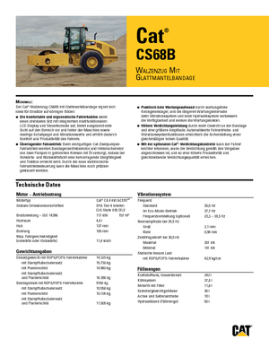 Enkele-trommelwals Caterpillar CS68B