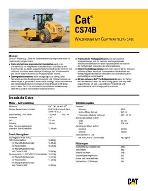 Enkele-trommelwals Caterpillar CS74B