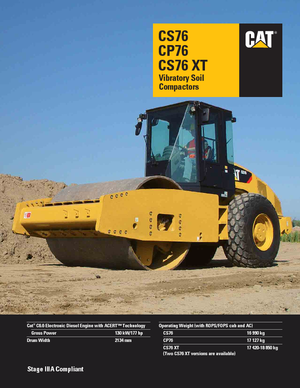 Enkele-trommelwals Caterpillar CP76