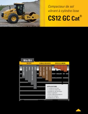 Enkele-trommelwals Caterpillar CS12GC