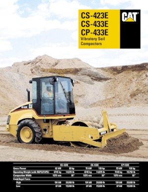 Enkele-trommelwals Caterpillar CS423E