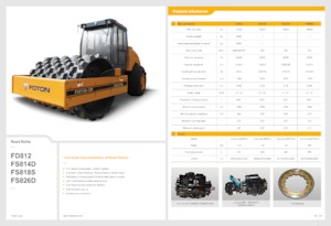 Enkele-trommelwals Foton Lovol FS818S