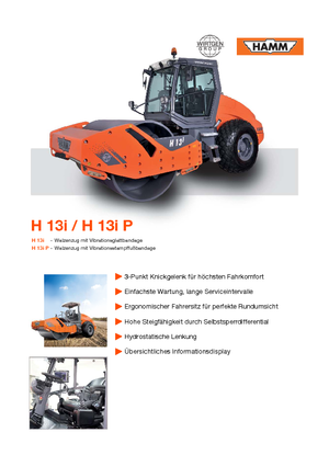 Enkele-trommelwals Hamm H 13i