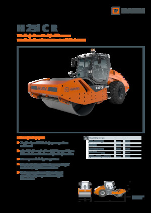 Enkele-trommelwals Hamm H 25i C R
