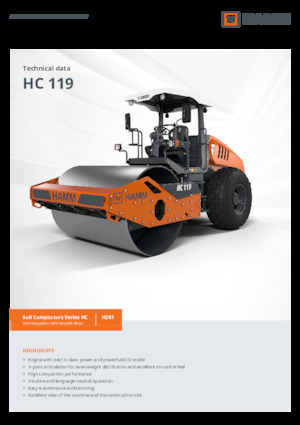 Enkele-trommelwals Hamm HC 119