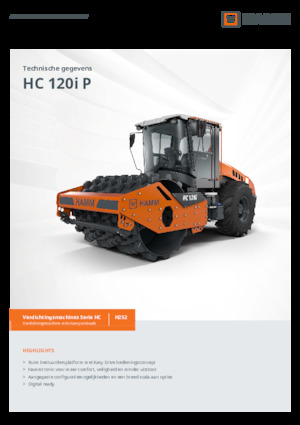 Enkele-trommelwals Hamm HC 120i P