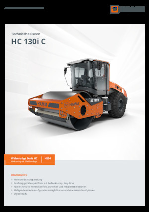 Enkele-trommelwals Hamm HC 130i C