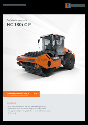 Enkele-trommelwals Hamm HC 130i C P