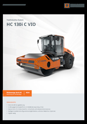 Enkele-trommelwals Hamm HC 130i C VIO