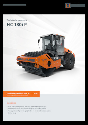 Enkele-trommelwals Hamm HC 130i P