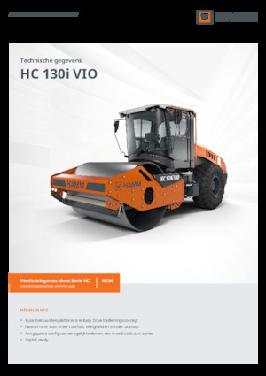 Enkele-trommelwals Hamm HC 130i VIO