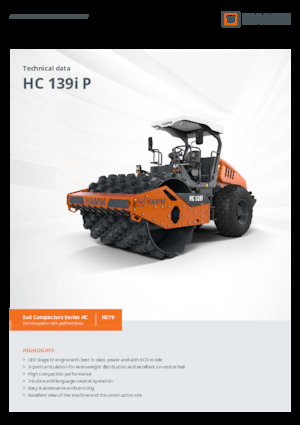 Enkele-trommelwals Hamm HC 139i P