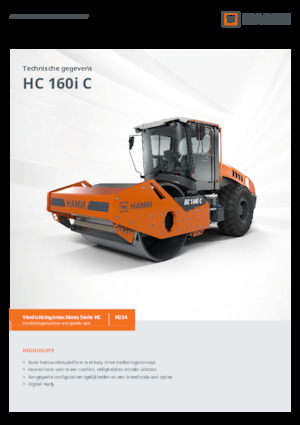 Enkele-trommelwals Hamm HC 160i C