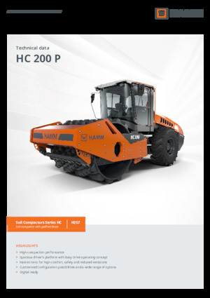 Enkele-trommelwals Hamm HC 200 P