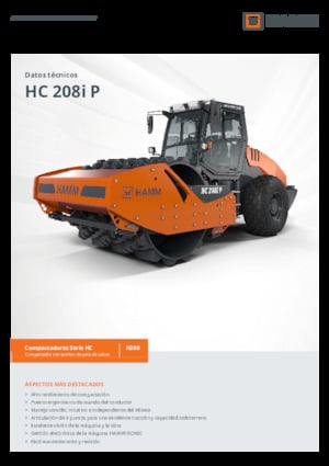 Enkele-trommelwals Hamm HC 208i P