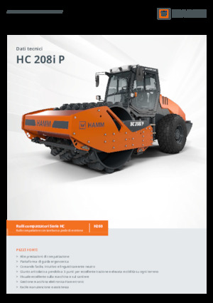 Enkele-trommelwals Hamm HC 208i P