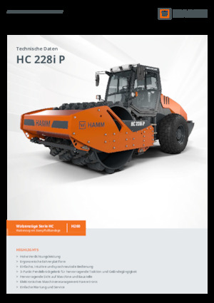 Enkele-trommelwals Hamm HC 228i P