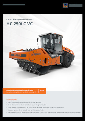 Enkele-trommelwals Hamm HC 250i C VC