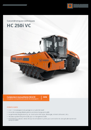 Enkele-trommelwals Hamm HC 250i VC