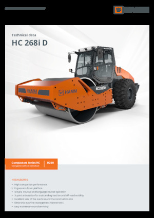 Enkele-trommelwals Hamm HC 268i D