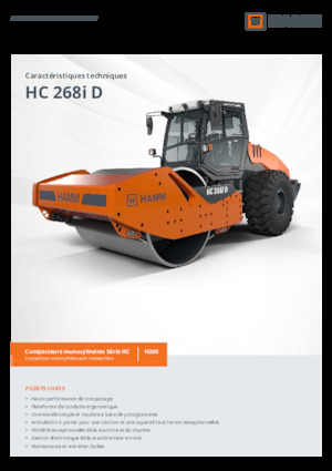 Enkele-trommelwals Hamm HC 268i D