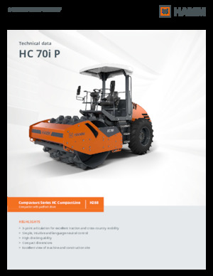 Enkele-trommelwals Hamm HC 70i P