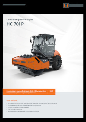 Enkele-trommelwals Hamm HC 70i P