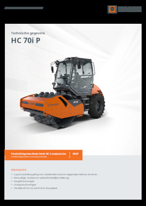 Enkele-trommelwals Hamm HC 70i P
