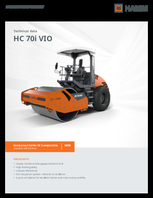 Enkele-trommelwals Hamm HC 70i VIO