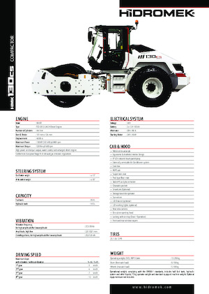 Enkele-trommelwals Hidromek HMK 130 CS