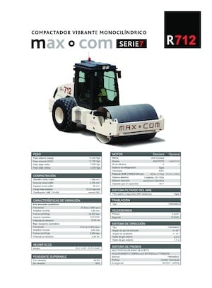 Enkele-trommelwals Max-Com R 712