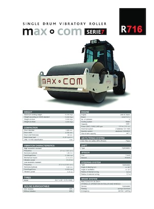 Enkele-trommelwals Max-Com R 716