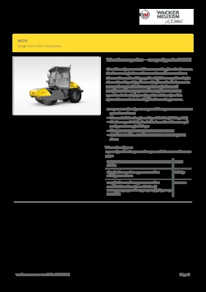 Enkele-trommelwals Wacker Neuson RC70P