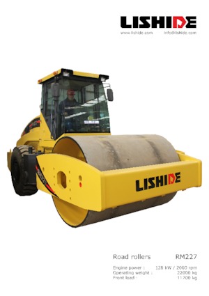 Enkele-trommelwals Lishide RM227