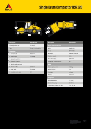 Enkele-trommelwals SDLG RS7120