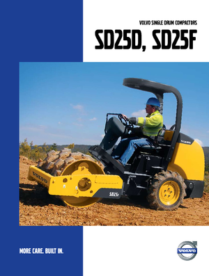 Enkele-trommelwals Volvo SD25D