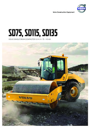 Enkele-trommelwals Volvo SD75