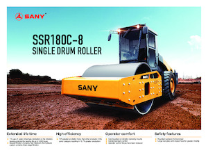 Enkele-trommelwals Sany SSR180C-8 