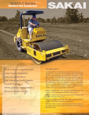 Enkele-trommelwals Sakai SV201D-I 