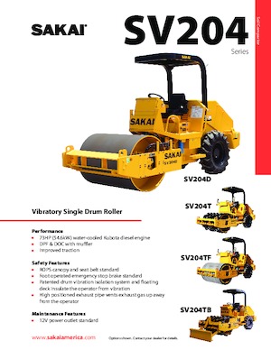 Enkele-trommelwals Sakai SV204TF