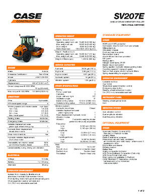Enkele-trommelwals Case SV207E