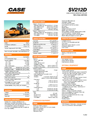 Enkele-trommelwals Case SV212D