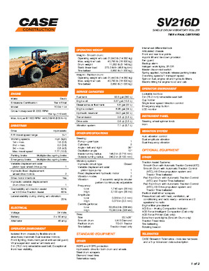 Enkele-trommelwals Case SV216D