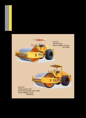 Enkele-trommelwals Sakai SV512T