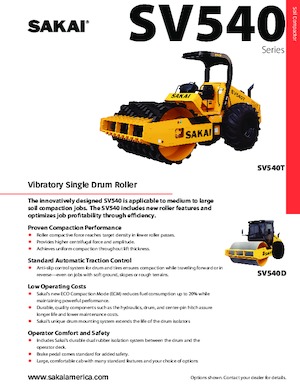 Enkele-trommelwals Sakai SV540TB 