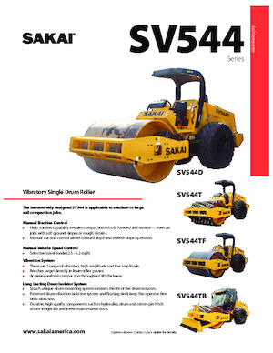 Enkele-trommelwals Sakai SV544DF