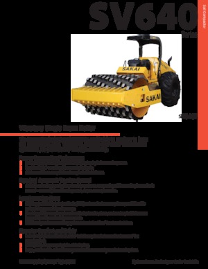 Enkele-trommelwals Sakai SV640T